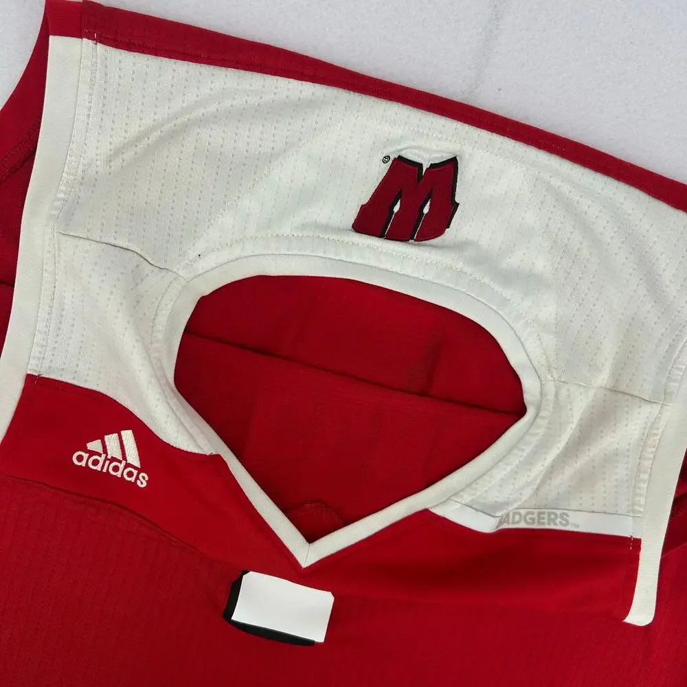 Adidas Men's Wisconsin Badgers #1 Red Authentic Swingman Jersey size XL